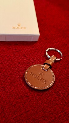 Rolex Signature Leather Brown Keyring/Keychain - New in Box Rolex Signature Leather Brown Keyring/Keychain - New in Box
