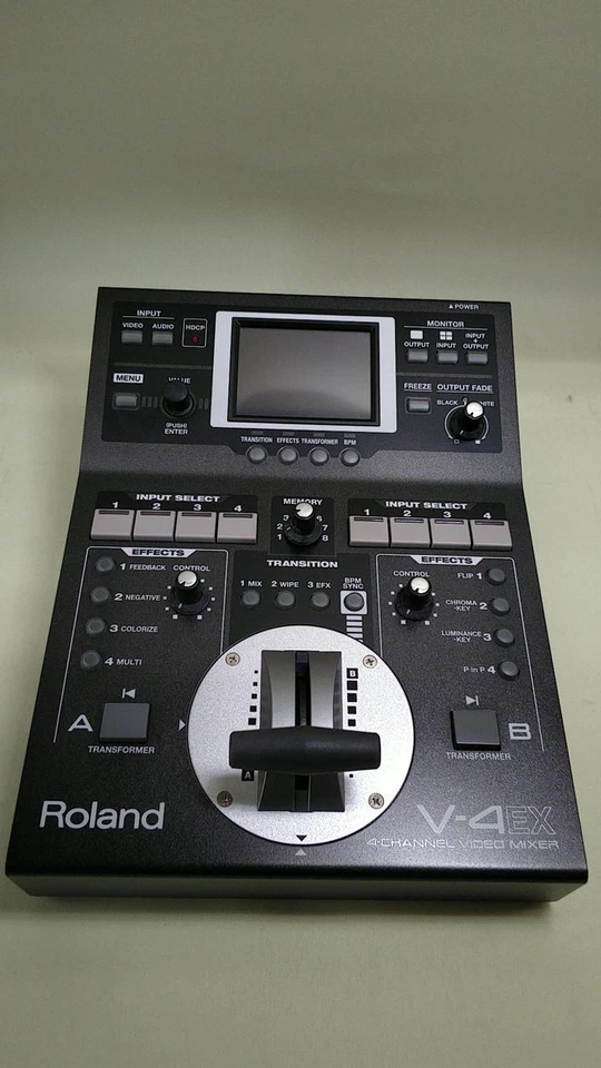 Mezclador digital conmutador de video Roland V-4EX 4 canales 10 entradas 3 salidas probado funcionando Foto 2 de 4
