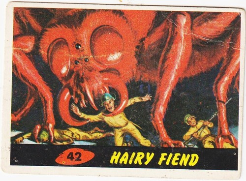 1962 Topps Mars Attacks #42 Hairy Fiend — TAG (grade unconfirmed)