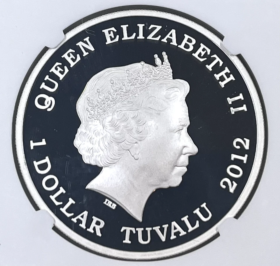 2012 Tuvalu S$1 NGC PF 70 Ultra Cameo Funnel Web Spider - Image 4 of 4