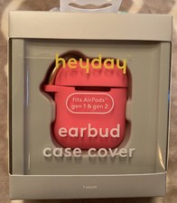 heyday AirPod 1  2 generationCase with Clip - Silicone. Pink. New.
