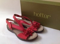 Ladies Hotter Comfort Concept Sandals Molly Red Suede Size 4 Bnib Ladies Hotter Comfort Concept Sandals Molly Red Suede Size 4 Bnib