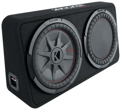 KICKER 48TCWRT122 CompRT 12'' 1000w Slim Car Subwoofer+Sub Box Enclosure COMPRT12