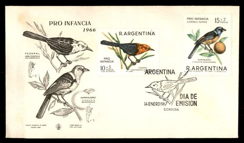 Mayfairstamps Argentina FDC 1966 Birds Combo First Day Cover aaw_38053