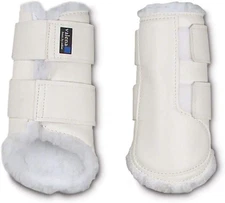 Valena Hind Boots with Woolback Lining (White, Large)