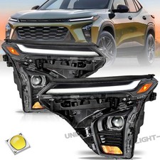 FULL LED Projector Headlights For 2024-2025 Chevy Trax LT/2RS/Activ Left+Right