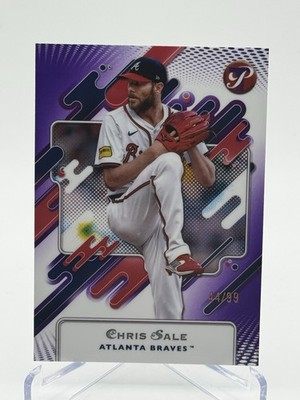 Chris Sale Purple Refractor /99 2025 Topps Pristine #53 Braves