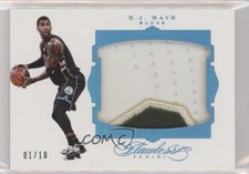2015-16 Panini Flawless Patch Sapphire /10 OJ Mayo #24 Patch 3d3