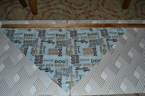 Dog Clothing (Big Paws large teal "good dog" bandana)328