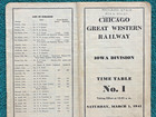 1941 Chicago Great Western Railroad Iowa Division Employee Railway Schedule — photo 2