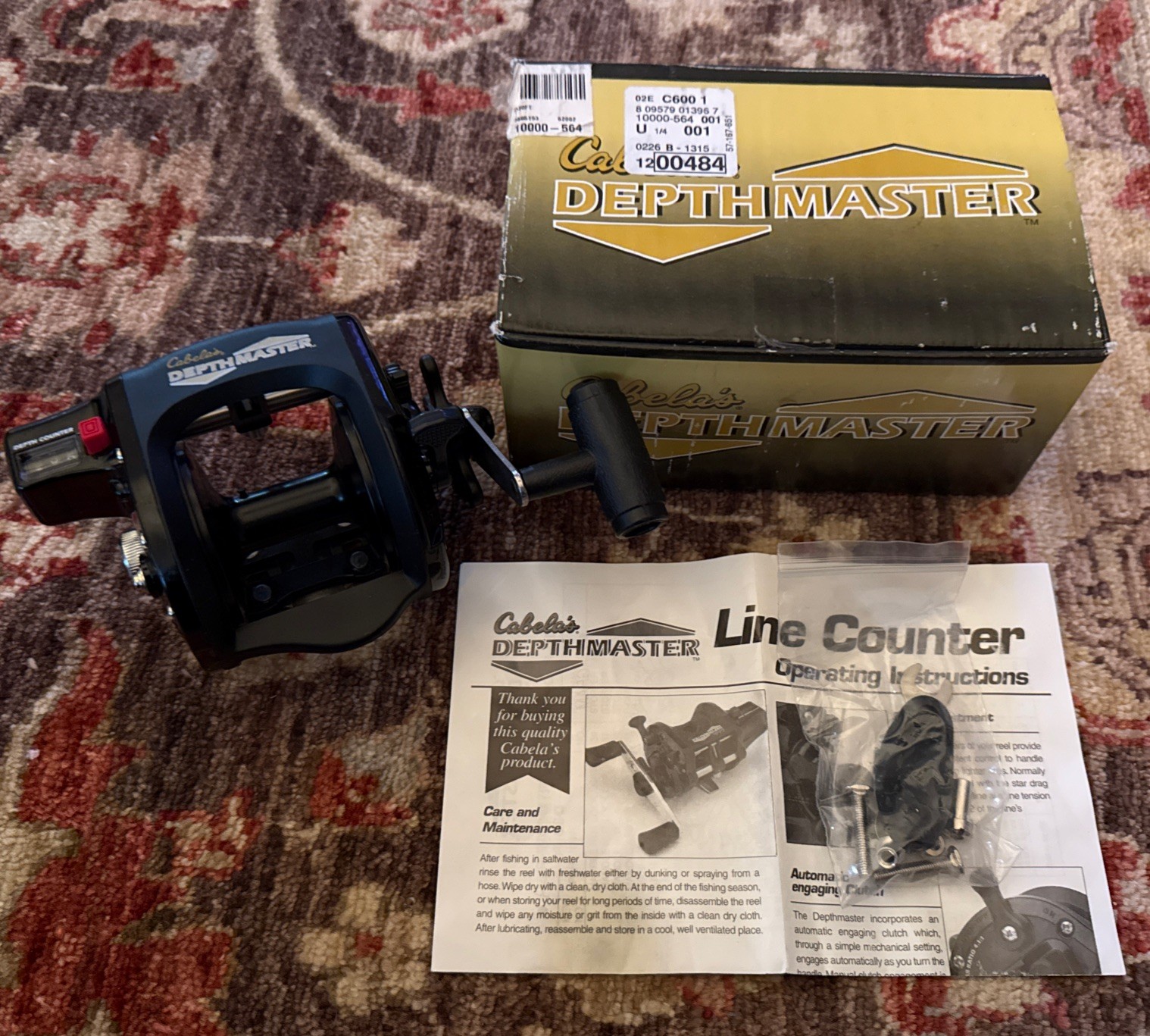 Cabelas Depthmaster  Reel Model D-30ft With Depth Counter