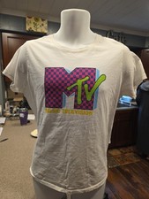 MTV, Official, Music Television,  Adult Size Large T-Shirt