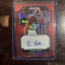 2023 Panini Prizm Draft JOSH JOBE Red AUTO Autograph Signature RC Rookie /199