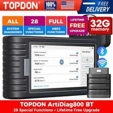 TOPDON AD800BT Bluetooth OBD2 Scanner Full System Diagnostic Tool