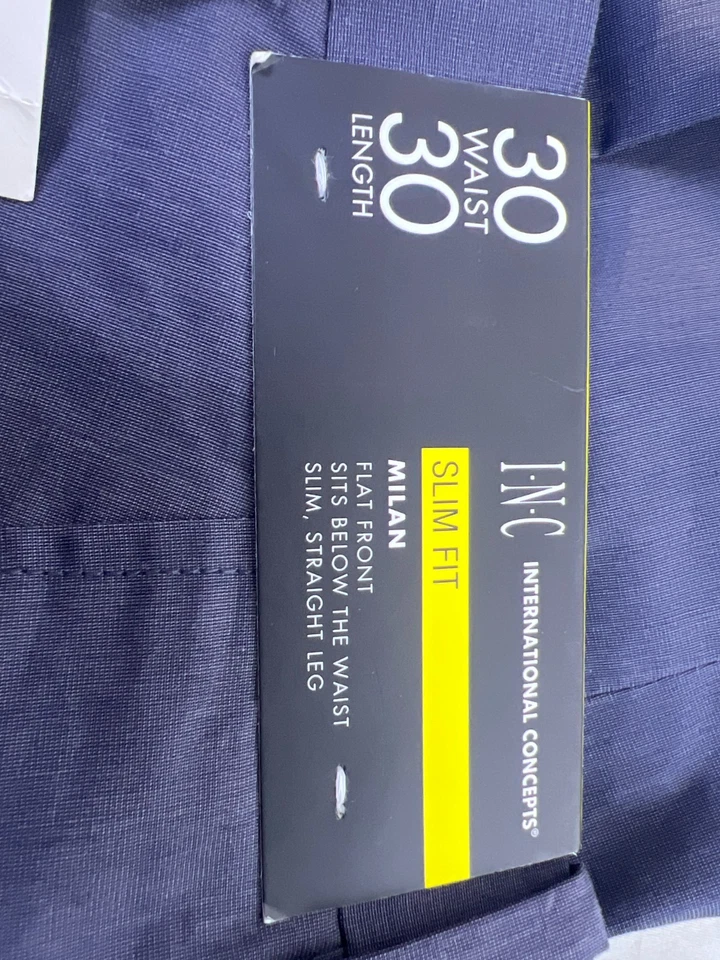 Pantalones de vestir ajustados para hombre INC International Concepts Milan talla 30X30 Foto 4 de 4