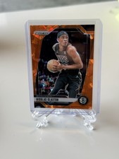 2024-25 Panini Prizm #38 Nicolas Claxton Prizms Orange Ice