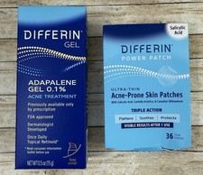 Differin Acne Treatment Gel 30 Day Supply Retinoid Treatment 36Ct Skin Patches