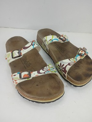 Birkenstock Birki's Floral Double Buckle Sandals Size 38 US 7