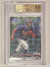 2017 Bowman Ronald Acuna Jr. Mega Box Chrome Prospects Refractor #BCP127 BGS 9.5