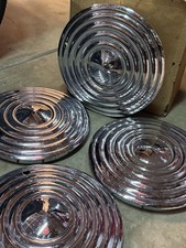 Nos Calnevar Ripple Disc Hubcaps Wheel Covers Vintage Set Of 4 Nos Calnevar Ripple Disc Hubcaps Wheel Covers Vintage Set Of 4