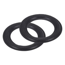 2 Pcs 4.5 Inch Foam Speaker Edge Surround Rings 75x118mm IDxOD Black