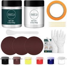 Fiberglass Repair Kit for Boats, Gelcoat Repair Kit for Fast Repair Scratches, C