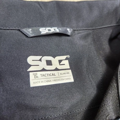 SOG Tactical Softshell Jacket Men XL Quick Draw CCW EDC Black Water Resistant image 4
