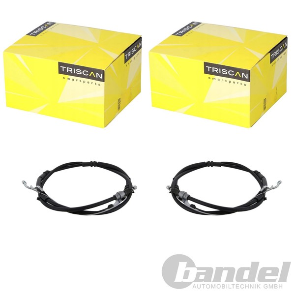 2X Triscan Handbremsseil Hinten Beidseitig Passend FüR VW Transporter-image