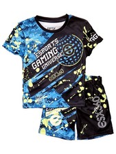 ESPORTS Boys Black Gaming esx360 Athletic Tee Shirt Shorts Set Size XS 4-5