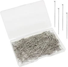 500Pcs Straight Pins，Stainless Steel Head Pins Dressmaker Pins Fine Satin