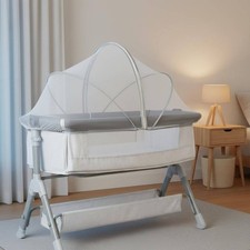 Foldable Infant Bed Net Zippered Fastener Infant Bed Tent Safeguarding