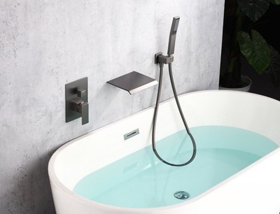 Deluxe Badewannenarmatur mit Handbrause Komplett bathtub stand WEBO