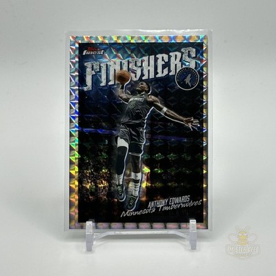 2025-26 Topps Finest Anthony Edwards Finishers #FI-2 X-Fractor Timberwolves
