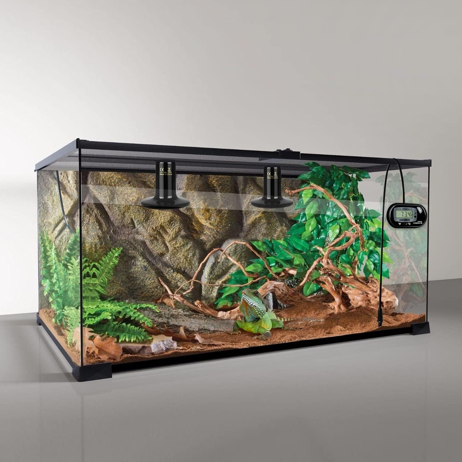 100W Ceramic Heat Lamp Reptile Heat Emitter Heater Lamp Bulb No Light with Free