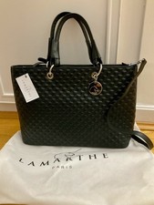 Lamarthe lamb leather handbag Mademoiselle collection with its dusbag New 