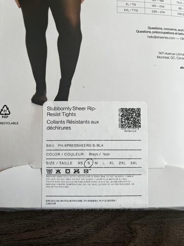 Sheertex Strumpfhose Stubbornly Strong Damen Strumpfhose Ultra-Durable Schwarz Gr. S - Bild 4 von 4