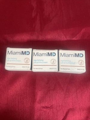 Miami MD Age Defying Lift & Firm Cream For Neck & Face30ml/1 OZ  New