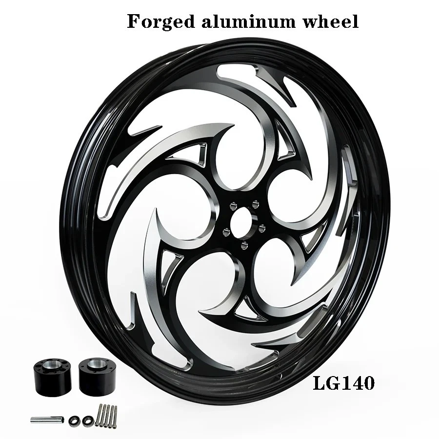 Forged Front Wheel Rim Hub Dual Disc 21x3.5" For Harley Road Glide FLTR 2004 up Foto 4 de 4