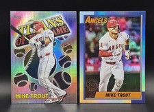 Mike Trout 2025 Topps 1990 2026 Titans of the Game (2-Cards)