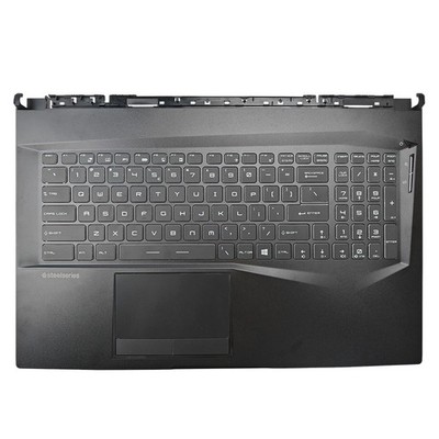 For MSI GE75 Palmrest Full Color Backlit Keyboard Non-Touchpad 3077E2C213Y Black