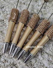 5 pcs BULK, DIY Beadable Pens, Plastic Pens, For Chunky Bubblegum Beads