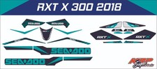 SEADOO RXT X 300 2018 Graphics / Decal / Sticker Kit CUSTOM TEAL