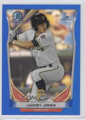 2014 Bowman Chrome Prospects Blue Refractor 53/250 JaCoby Jones #BCP68 4l3