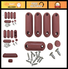 Brown Silicone Toilet Seat Bumpers - 7 Pack, Durable  Non-Slip Toilet Seat Pads