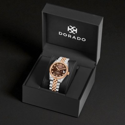 DORADO Rose Two Tone Timeless Watch | Chocolate | 31mm  display picture 3