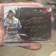 Gavin Lux 1/1 Inception Rookie Card Autograph. rookie card picture