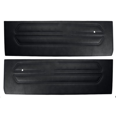 TMI Door Panel Standard Black Pair 1969 Mustang