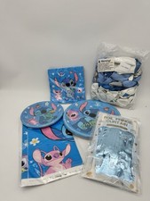 Fiesta de cumpleaños Lilo and Stitch para 10 platos servilletas mantel globos flecos