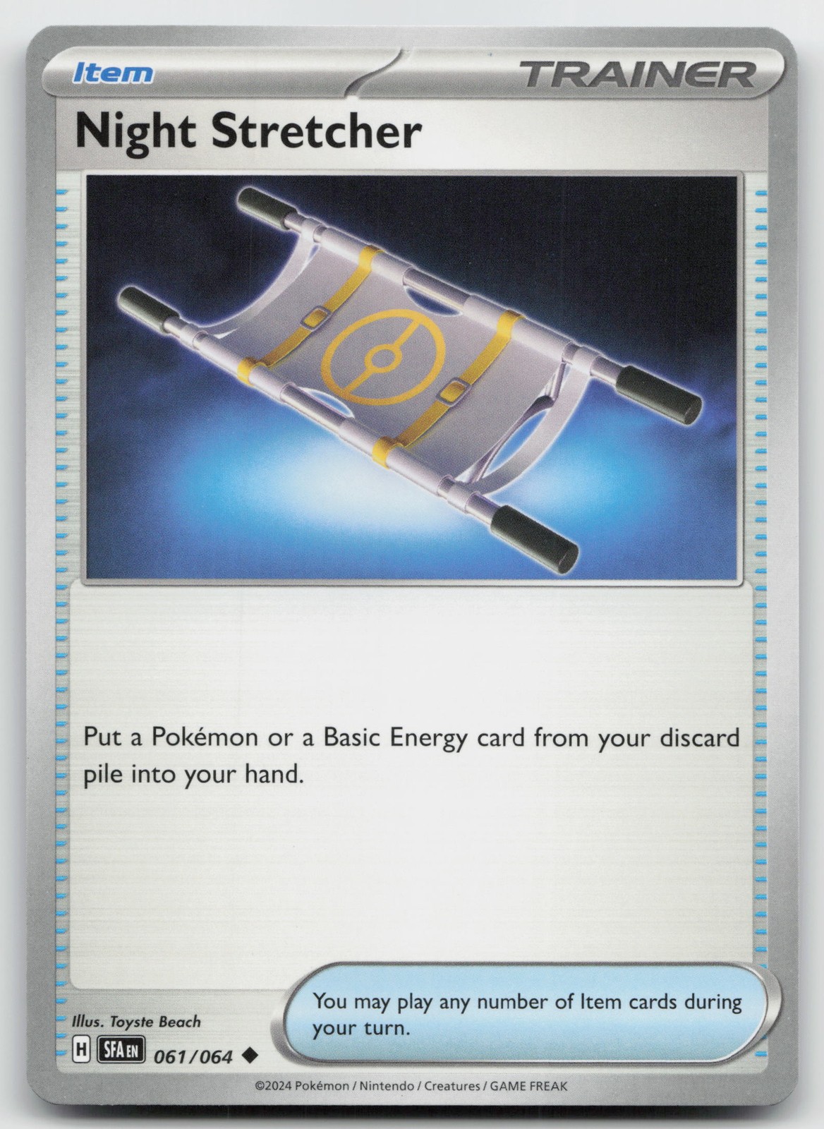 Pokemon tcg SV: Shrouded Fable #061/064 Night Stretcher Lightly played