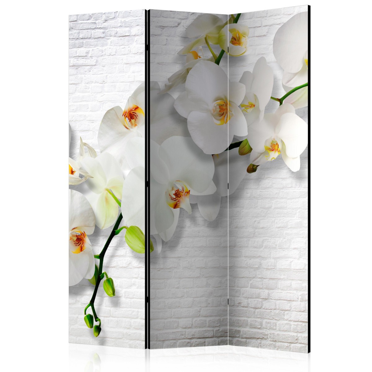 Paravent 3 volets The Urban Orchid de 135x172cm pour séparation de pièce